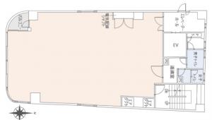 ビジネスゾーン本町西ビル基準階間取り図