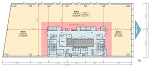 新大阪第５ドイビル高層階間取り図