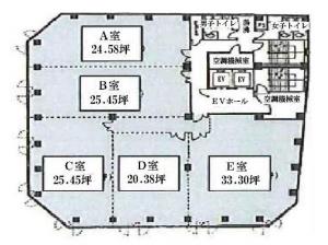 立売堀スクエア基準階間取り図