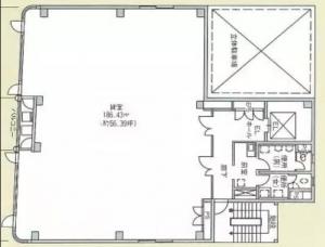 船越センタービル基準階図面