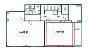 ＯＷＬ瓦町ビル基準階間取り図