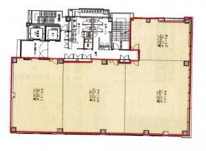 ＯＲＩＸ久太郎町ビル基準階間取り図