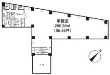 いちご箱崎ビル基準階間取り図