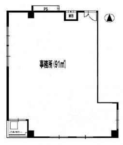 サンビラ大手前ビル２階間取り図