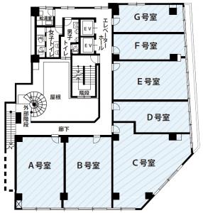 ＮＬＣ新大阪パワービル基準階間取り図