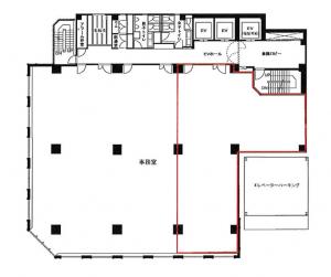 堺筋ベストビル基準階間取り図