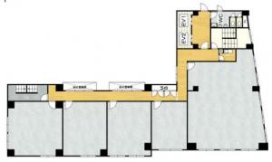 第１８松屋ビル基準階間取り図