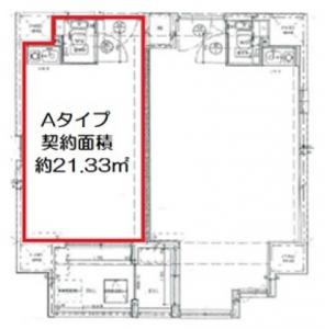 グレース大阪本町ビルＡタイプ間取り図