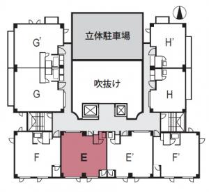 Ｉ＆Ｆ梅田ビル（アイアンドエフ梅田ビル）Ｅ号室間取り図
