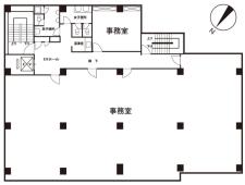 いちご聖坂ビル基準階間取り図