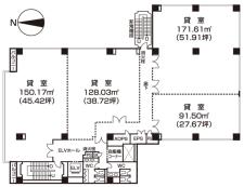 ツインビュー御茶の水基準階間取り図