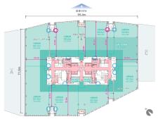 HANEDA INNOVATION CITY（ZONE B）基準階図面