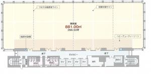 ＨＫ淀屋橋ガーデンアベニュービル間取り図