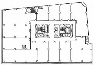 三共梅田ビル基準階間取り図