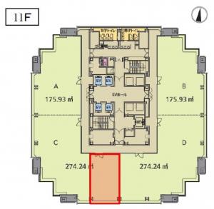 ピアスタワー１１階間取り図