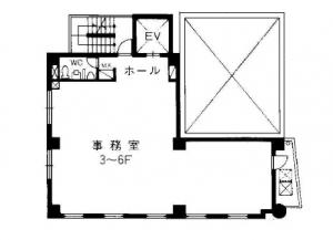 フジテラス大阪梅田基準階間取り図