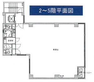 ナガホリ大阪ビル基準階間取り図