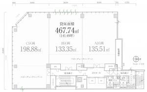 ＰＭＯ　ＥＸ淀屋橋基準階間取り図