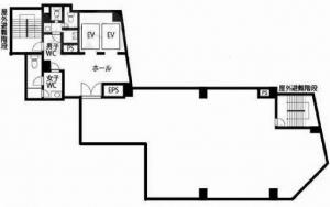 丸大肥後橋ビル１０階間取り図