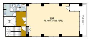 Ｔ＆Ａ淀屋橋ビル基準階間取り図
