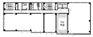 ＮＫ谷町ビル７階間取り図