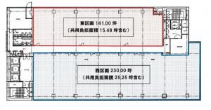 ＡＢＣ－ＭＡＲＴ梅田ビル基準階間取り図