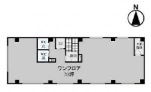 新大阪中里ビル基準階間取り図