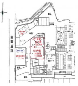 梅田エクセルハイツ１階間取り図