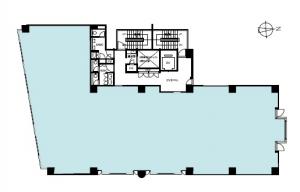 オーク堂島ビル基準階間取り図
