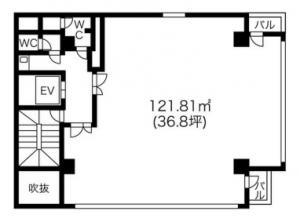 淡路町イーストビル基準階間取り図