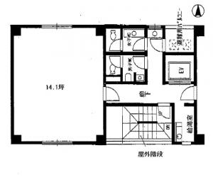 ＡＯＩビル（アオイビル）西側間取り図