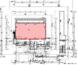 (仮称)難波千日前オフィスビル基準階図面