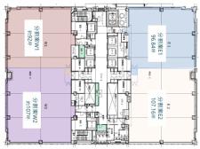 品川シーサイドキャナルタワー基準階間取り図（分割）