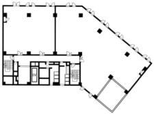 新宿国際ビルディング新館基準階図面
