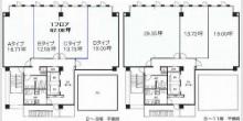 ＭＦ南森町ビル基準階間取り図