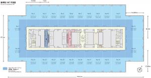 ＪＰタワー大阪基準階間取り図