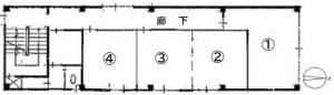 日宝大手ビル基準階図面