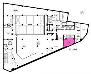 梅田スクエアビル地下２階間取り図