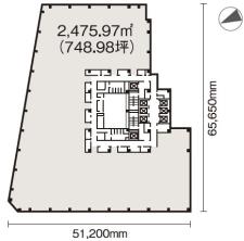 NBFコモディオ汐留基準階図面