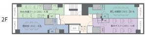 ハレオフィス新大阪２階間取り図