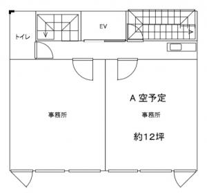 ＡＸＩＳ南森町オーパスビル基準階間取り図