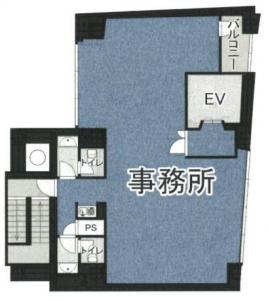 東西線アクセスビル基準階間取り図