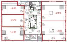 東京中央ビル基準階間取り図