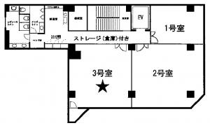 ニシモトビル基準階間取り図