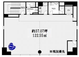 ＩＳＯビル（アイエスオービル）基準階間取り図