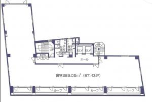 北浜センタービル基準階間取り図