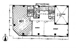 大阪北野ビル４階間取り図