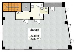 セルーエ新大阪ビル基準階間取り図