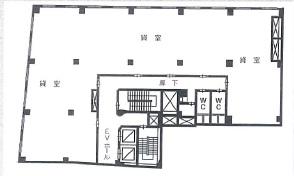 南森町イシカワビル基準階間取り図