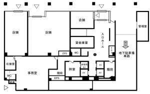 烏丸中央ビル１階間取り図